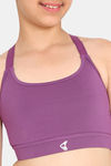 Zelocity Girls Sports Bra - Purple Passion — thumbnail 5